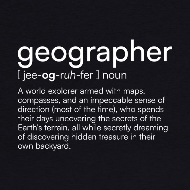 Geographer definition by Merchgard